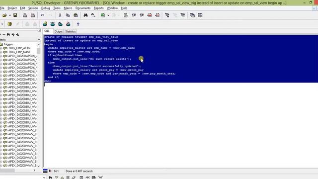 How to insert or update a view using instead of trigger in PL SQL смотреть онлайн
