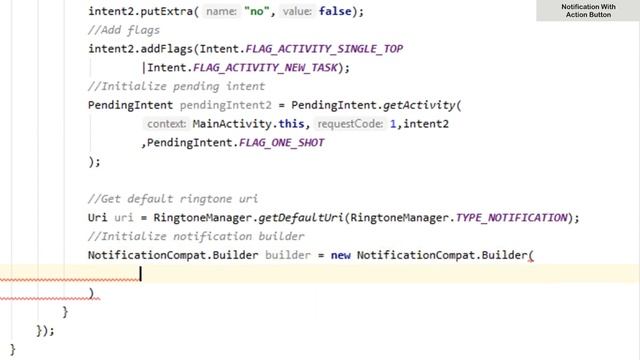 How to Implement Notification With Action Button in Android Studio | ActionButton | Android Coding смотреть онлайн