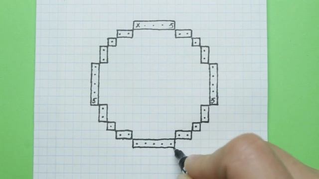Как нарисовать смайлик по клеточкам смотреть онлайн