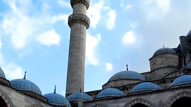Azan At Suleymaniye Mosque, Istanbul, Turkey. Азан в мечети Сулеймание, Стамбул, Турция. Süleymaniy
