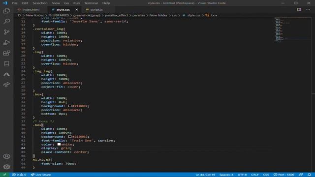 Gsap Parallax Effect Using Scrolltrigger || Greenshock Animation || Html Css Js