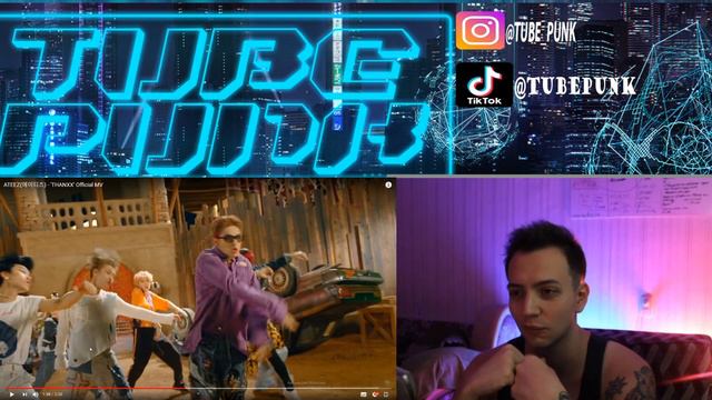 ATEEZ(에이티즈) - 'THANXX’ Official MV РЕАКЦИЯ TubePunk смотрит, russian guy watch k-pop смотреть онлайн
