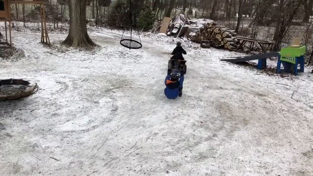 Yamaha Apex Snow Bike Riding