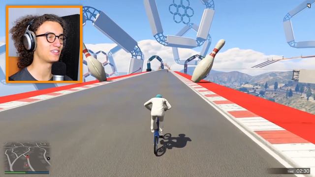 CARGO PLANE vs. BMX! (GTA 5 Minigames) смотреть онлайн
