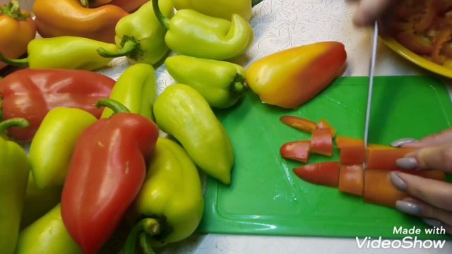 Перец на зиму. СПОСОБЫ НАРЕЗКИ смотреть онлайн