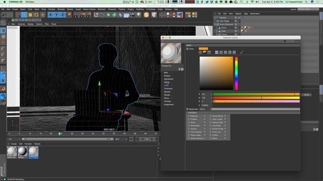 Cinema 4D Tutorial - Creating the Ghost in the Shell HUD Effect with Sketch & Toon смотреть онлайн