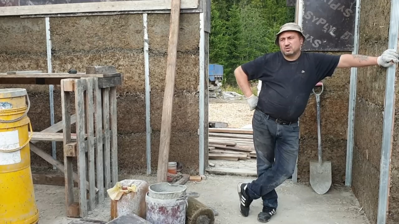 Строю дом из арболита - монолита своими руками. Часть 3. Гла... смотреть онлайн