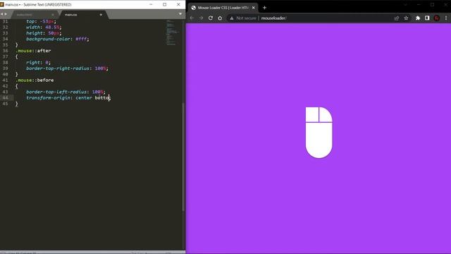 Mouse Loader CSS | Loader HTML CSS смотреть онлайн