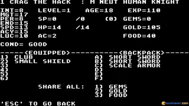 Might and Magic: Secret of the inner Santum gameplay (PC Game, 1986) смотреть онлайн