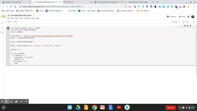 Corona Python Web Scrape Tutorial смотреть онлайн