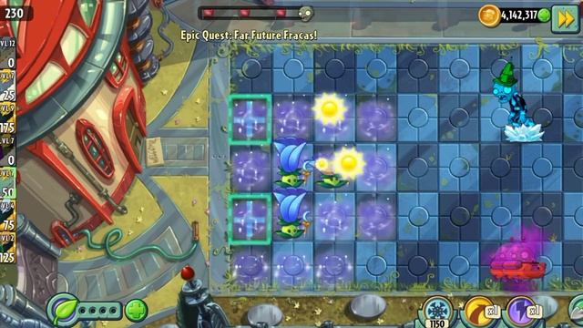 Extra Hard Far Future Levels (1-8) Epic Quest (Far Future Fracas) Day 28 - 35 | Plants vs Zombies 2 смотреть онлайн