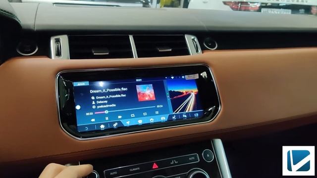 Дооснащение RANGE ROVER SPORT 2016, новый монитор мультимедиа 10.25, сабвуфер, кожевенные работы смотреть онлайн