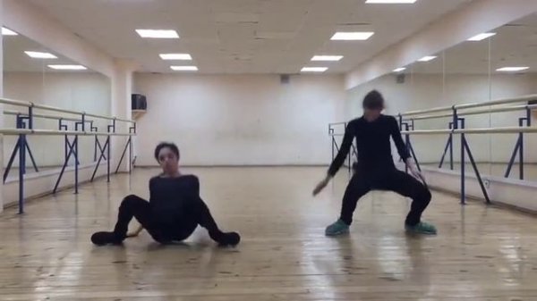 Evgenia Medvedeva - first electro-boogie dance practice, 2016