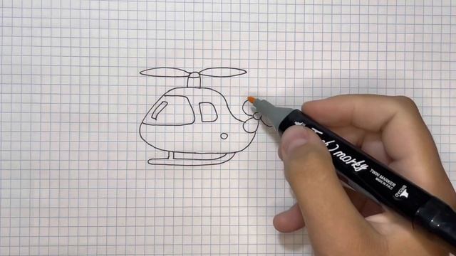 Как нарисовать вертолёт смотреть онлайн