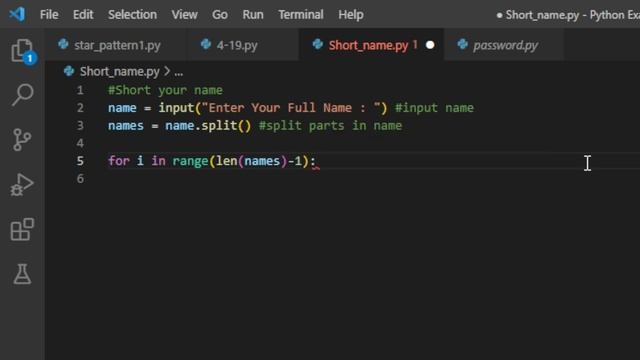 Short your name ☺️ - Simple Python Program смотреть онлайн