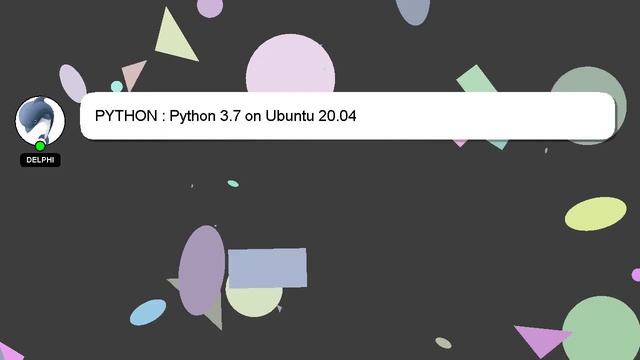 PYTHON : Python 3.7 on Ubuntu 20.04 смотреть онлайн