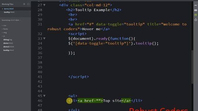 Bootstrap3 tutorial in hindi part-19| Bootstrap Tooltips |How to Create Bootstrap Tooltip Example смотреть онлайн