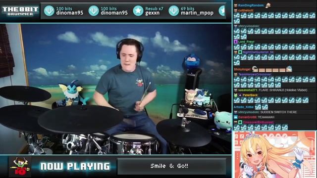 The8bitdrummer plays "Smile & Go!!" by Shiranui Flare смотреть онлайн