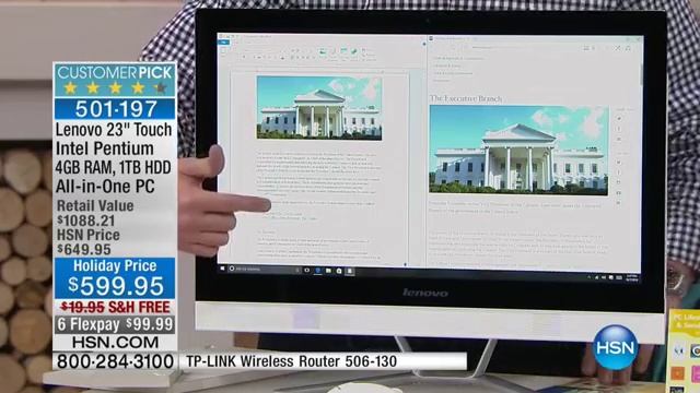 Lenovo 23" HD Intel 4GB, 1TB AllinOne Windows 10 PC смотреть онлайн
