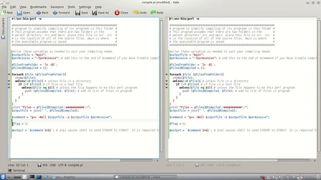 compile c++ program in linux with perl program HD смотреть онлайн