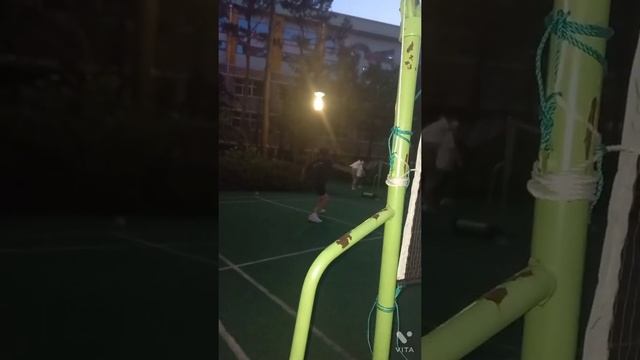 real badminton player