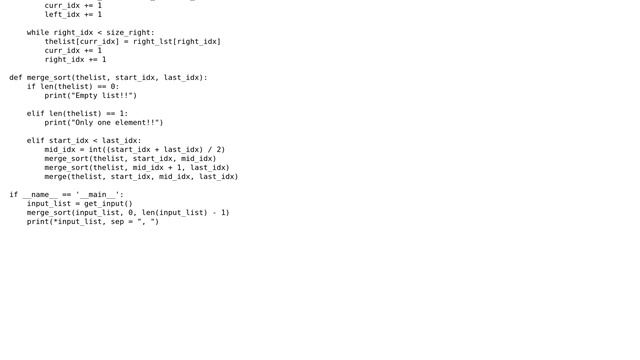 Code Review: Python: Merge sort смотреть онлайн