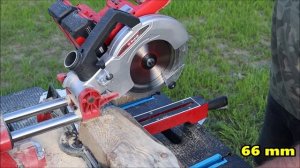 test wydajności -Akumulatorowa Piła Ukosowa Einhell TE-SM 36/210 Li