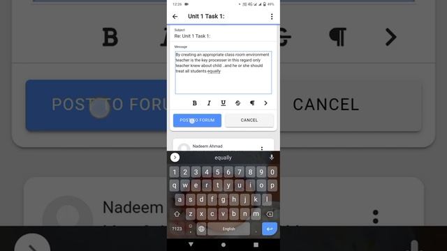 How to Post in Discussion forum QAED Punjab Online PST Training|EaSTE| New Trick смотреть онлайн
