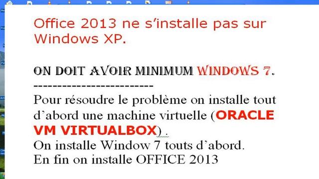 tutorial educatif:Installation office 2013 sous Oracle VM virtualbox смотреть онлайн