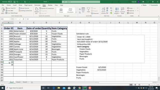 Data Validation in MS Excel смотреть онлайн