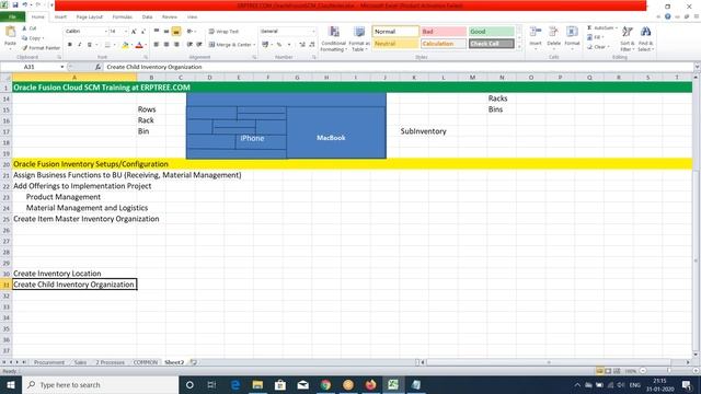 Oracle Fusion Supply Chain - 10th Inventory Setups смотреть онлайн