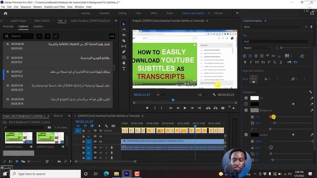 How to Add and Burn Right to Left Language Subtitles to Video in Premiere Pro -Premiere Pro Subtitl смотреть онлайн