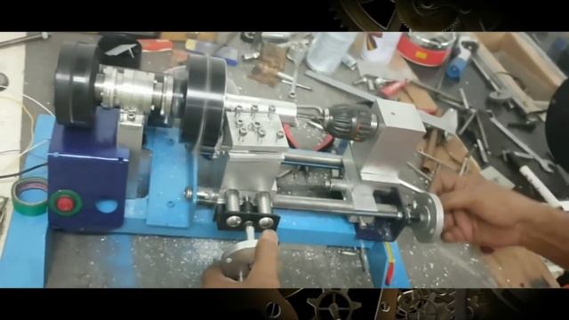 Токарный станок из доступных материалов /|\ Lathe made of available materials смотреть онлайн