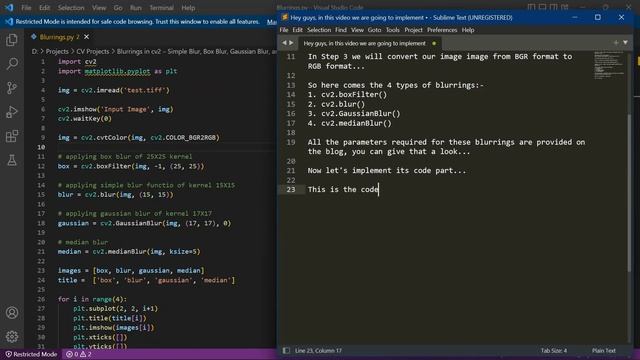 Simple Blur, Box Blur, Gaussian Blur, and Median Blur in Python using cv2 – Basic Image Processings смотреть онлайн