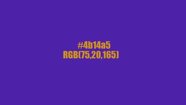 #4b14a5 RGB(75,20,165) смотреть онлайн