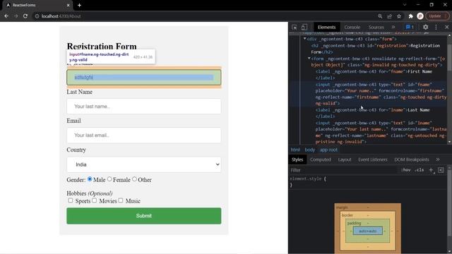 Form Validation of Reactive Forms | Reactive Form | Angular 13+ смотреть онлайн