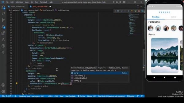Flutter Social Media App UI Tutorial | Flutter Course 2022 | Build Flutter iOS and Android Apps