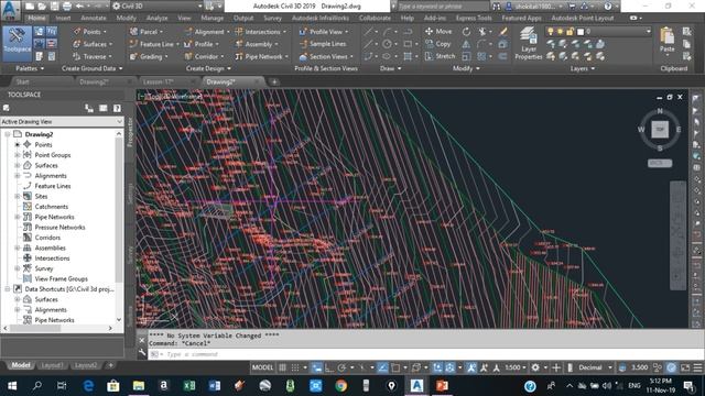 Create Cross sections with cut and fill hatch and tables in civil 3D смотреть онлайн