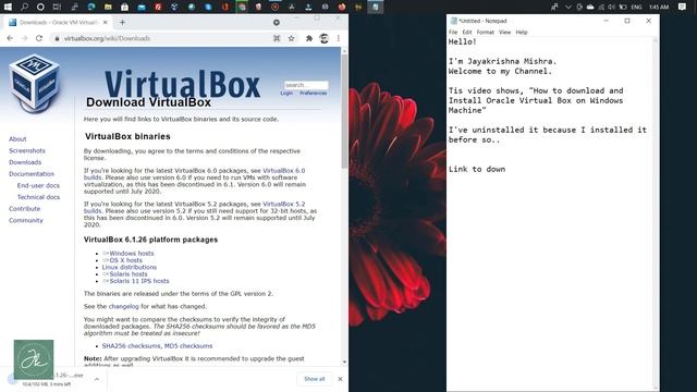 Oracle VirtualBox Installation On Windows Machine смотреть онлайн