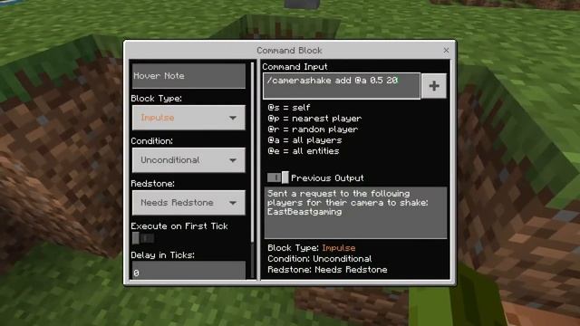 how to use the Fog command, the Camera shake, the playsound command, and /fill. смотреть онлайн