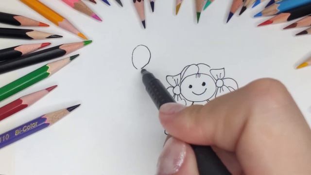 *ДЕВОЧКА* Как нарисовать легко и просто ДЕВОЧКУ, идеи для срисовки. Draw a girl. смотреть онлайн