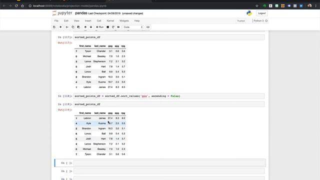 4.11 Sorting Dataframes смотреть онлайн