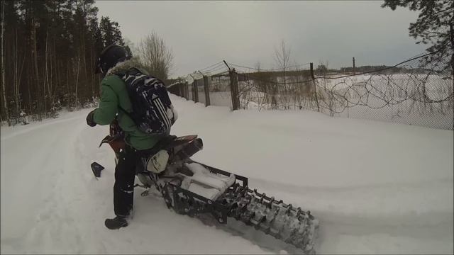 Снегоцикл Snowbike тест