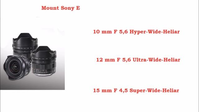 Voigtländer for Sony E-Mount смотреть онлайн