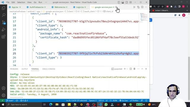 Firebase Login with Google Gmail Account in React Native Typescript #43 | Dr Vipin Classes смотреть онлайн