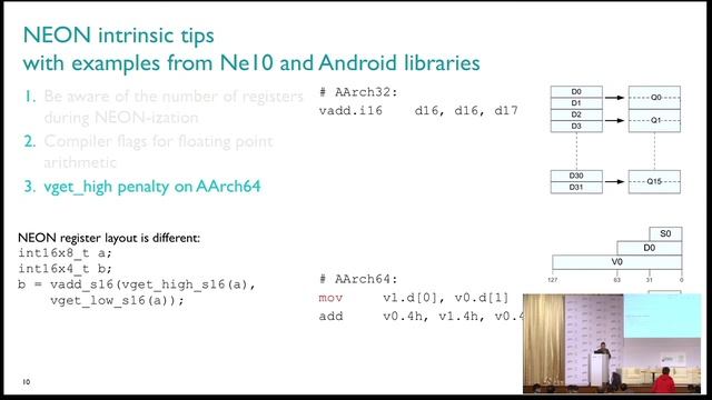 HKG15-408: ARM V8-A NEON Optimization