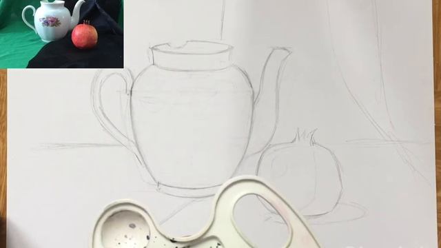 Живопись. 1 курс. Техника «гризайль». смотреть онлайн