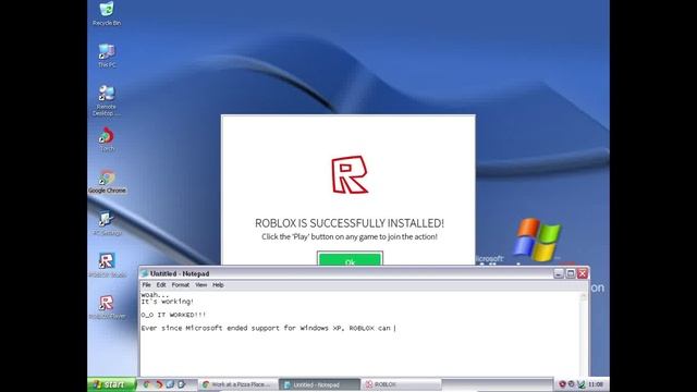 Let's try to install ROBLOX Player on my Windows XP Virtual Machine (READ DESC) смотреть онлайн