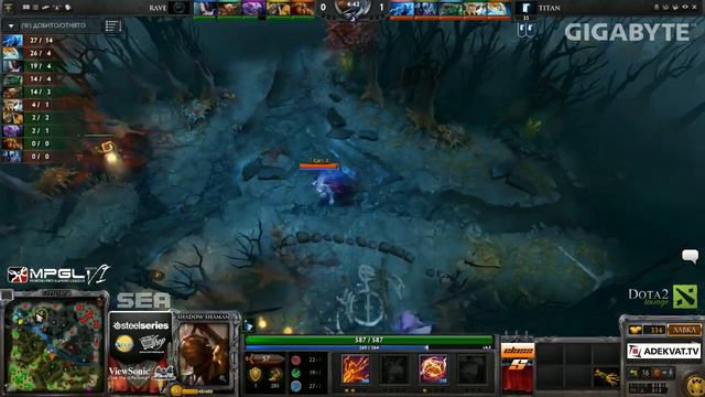 Rave -vs- Titan, GIGABYTE MPGL, Grandfinal, game 1 смотреть онлайн
