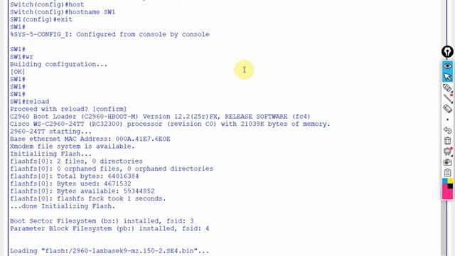 How to reload Cisco Switch | Basic Lab for CISCO Switch смотреть онлайн